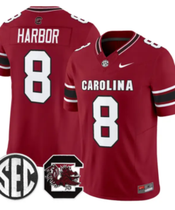 Nyck Harbor Jersey #8 South Carolina Gamecocks 2026 Limited Stitched by My Store NCAA Football Jerseys