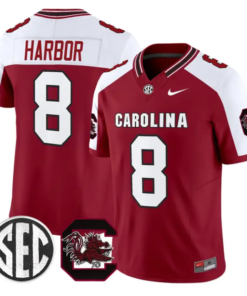 Nyck Harbor Jersey #8 South Carolina Gamecocks 2026 Limited Stitched by My Store NCAA Football Jerseys
