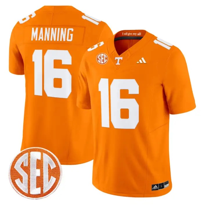 Peyton Manning Jersey #16 Tennessee Vols 2026 Vapor Limited Stitched by My Store NCAA Football Jerseys