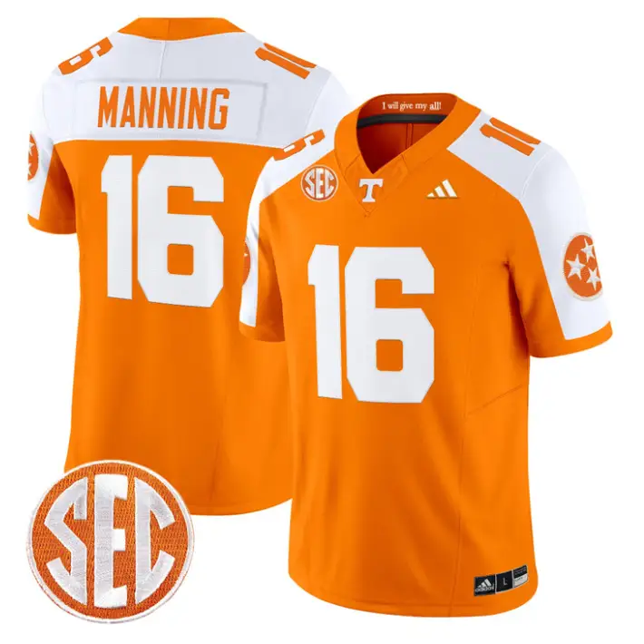 Peyton Manning Jersey #16 Tennessee Vols 2026 Vapor Limited Stitched by My Store NCAA Football Jerseys