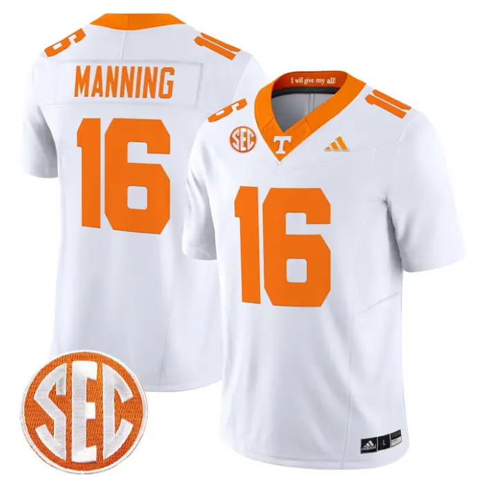 Peyton Manning Jersey #16 Tennessee Vols 2026 Vapor Limited Stitched by My Store NCAA Football Jerseys