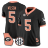 Raylen Wilson Jersey #5 Georgia Bulldogs 2026 The Big Peach Stitched - Top Wow Design Raylen Wilson Jersey #5 Georgia Bulldogs 2026 The Big Peach Stitched