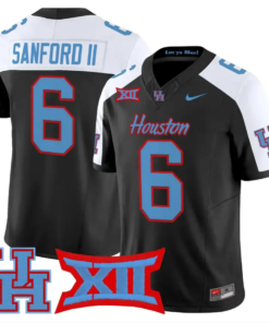 Re'Shaun Sanford II Jersey #6 Houston Cougars 2026 Limited Stitched by My Store NCAA Football Jerseys