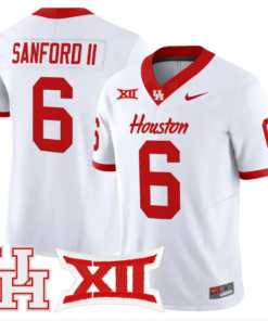 Re'Shaun Sanford II Jersey #6 Houston Cougars 2026 Limited Stitched by My Store NCAA Football Jerseys