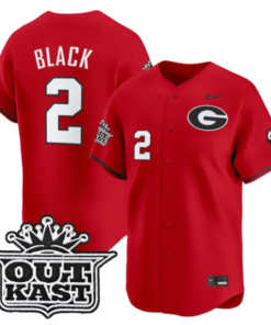 Ryan Black Jersey #2 Georgia Bulldogs Baseball 2026 Outkast Stitched by My Store