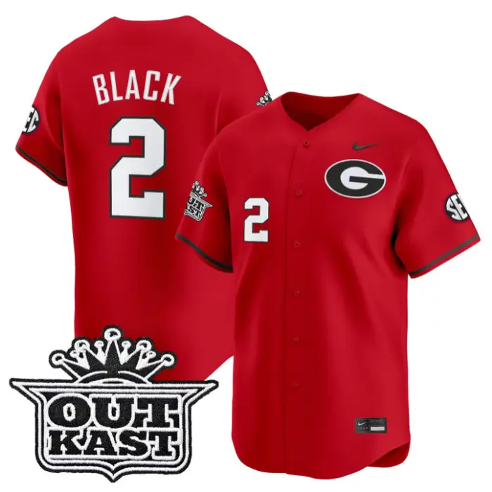 Ryan Black Jersey #2 Georgia Bulldogs Baseball 2026 Outkast Stitched by My Store