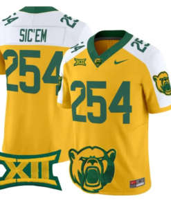Sic'Em Jersey #254 Baylor Bears 2026 Vapor Limited Stitched by My Store NCAA Football Jerseys