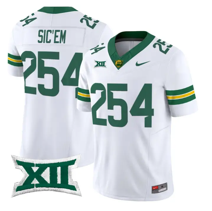 Sic'Em Jersey #254 Baylor Bears 2026 Vapor Limited Stitched by My Store NCAA Football Jerseys