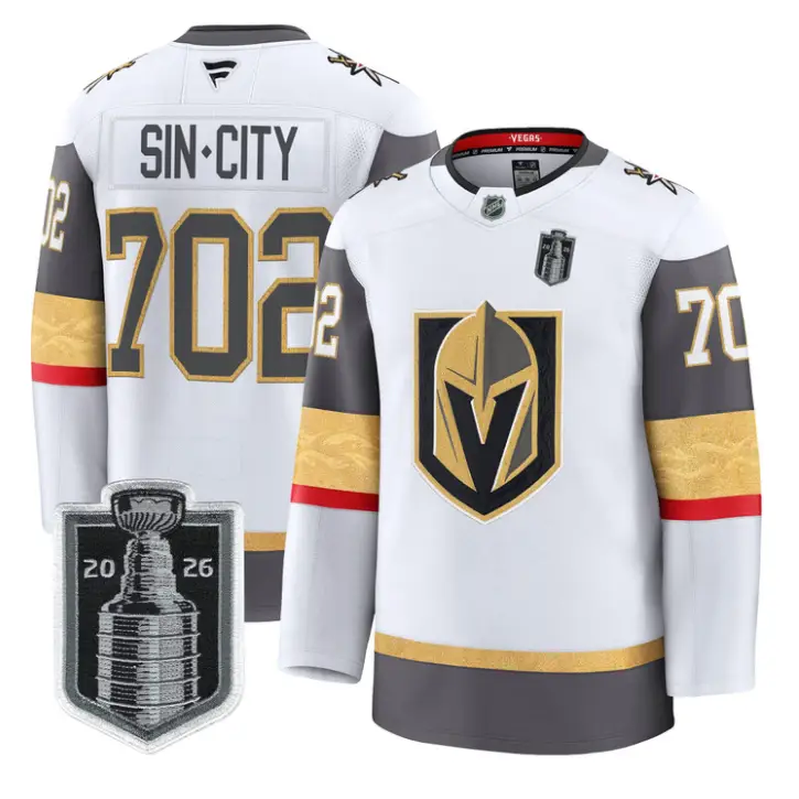 SinCity Jersey #702 Vegas Golden Knights 2026 Stanley Cup Stitched by Hockey David