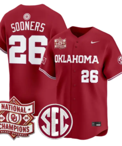 Sooners Jersey #26 Oklahoma 2026 National Champions Patch Stitched by My Store
