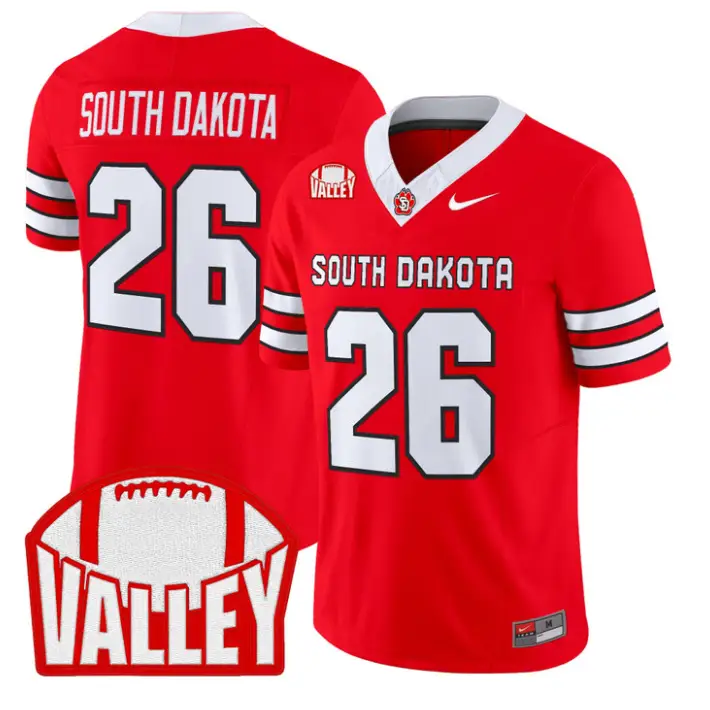 South Dakota Jersey #26 South Dakota 2026 Vapor Limited Stitched by My Store NCAA Football Jerseys