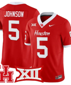 Stephon Johnson Jersey #5 Houston Cougars 2026 Vapor Limited Stitched Black Alter by My Store NCAA Football Jerseys