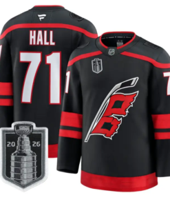 Taylor Hall Jersey #71 Carolina Hurricanes 2026 Stanley Cup Stitched by Hockey David