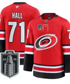 Taylor Hall Jersey #71 Carolina Hurricanes 2026 Stanley Cup Stitched by Hockey David