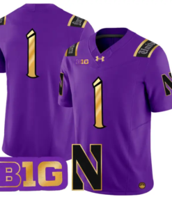 Team Jersey #1 Northwestern Wildcats 2026 Vapor Limited Stitched by My Store NCAA Football Jerseys