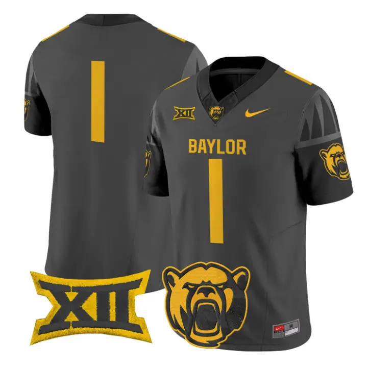 Team Jersey #1 Baylor Bears 2026 Vapor Limited Stitched by My Store NCAA Football Jerseys