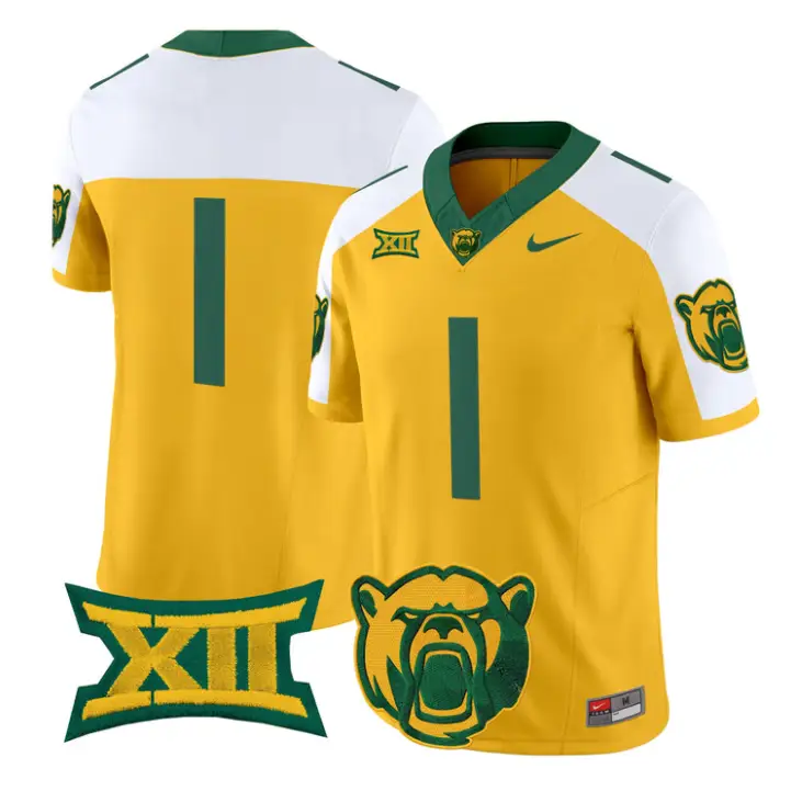 Team Jersey #1 Baylor Bears 2026 Vapor Limited Stitched by My Store NCAA Football Jerseys