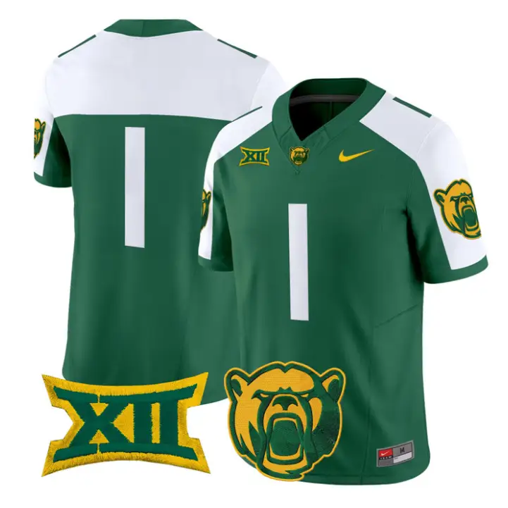 Team Jersey #1 Baylor Bears 2026 Vapor Limited Stitched by My Store NCAA Football Jerseys