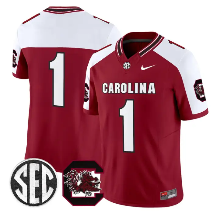 Team Jersey #1 South Carolina Gamecocks 2026 Limited Stitched by My Store NCAA Football Jerseys