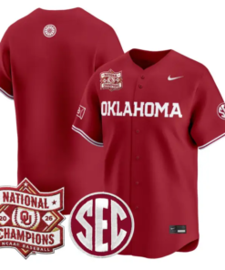 Team Jersey Blank Oklahoma 2026 National Champions Patch Stitched by My Store
