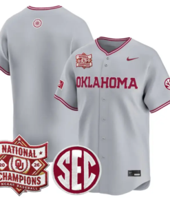 Team Jersey Blank Oklahoma 2026 National Champions Patch Stitched by My Store