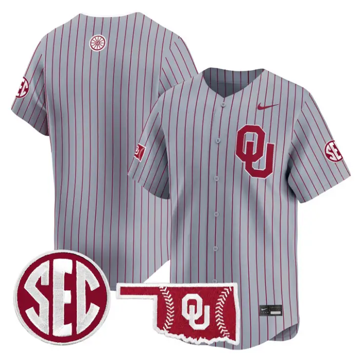 Team Jersey Blank Oklahoma Sooners Baseball 2026 Vapor Stitched by My Store