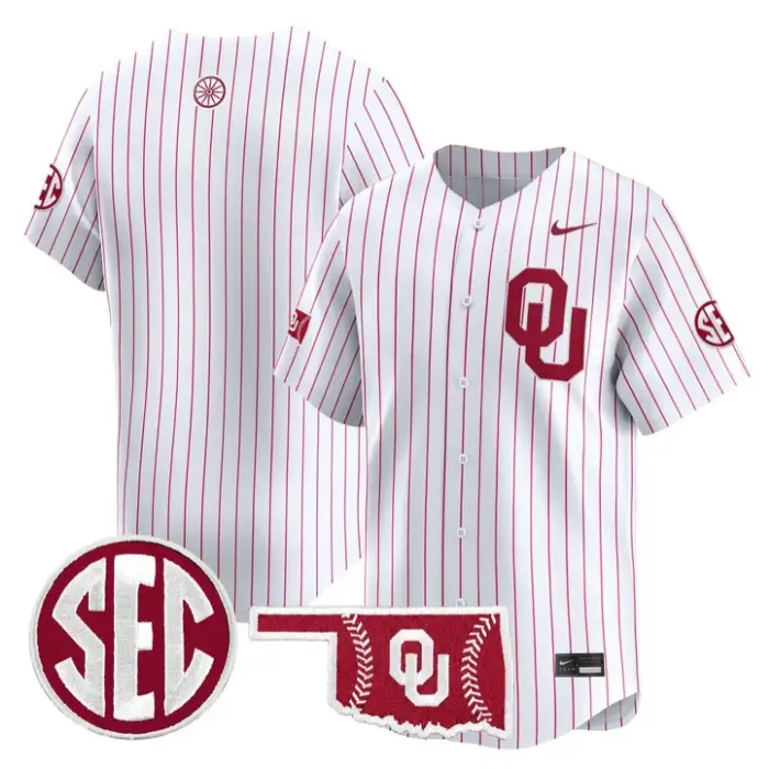 Team Jersey Blank Oklahoma Sooners Baseball 2026 Vapor Stitched by My Store