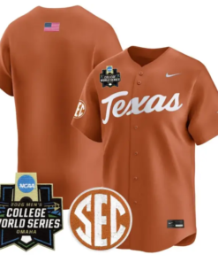 Team Jersey Blank Texas Longhorns 2026 World Series Vapor Stitched Gray by My Store