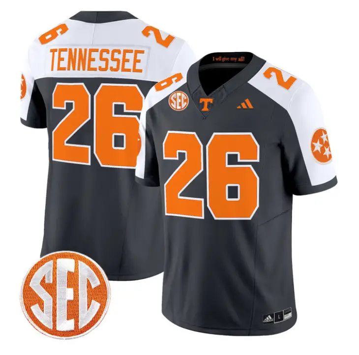 Tennessee Jersey #26 Tennessee Vols 2026 Vapor Limited Stitched by My Store NCAA Football Jerseys