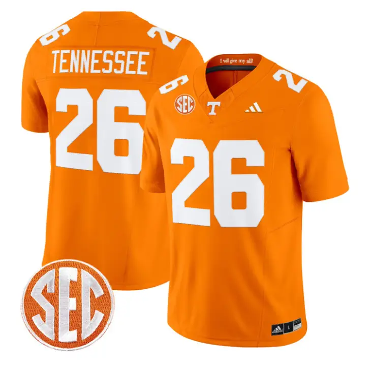 Tennessee Jersey #26 Tennessee Vols 2026 Vapor Limited Stitched by My Store NCAA Football Jerseys