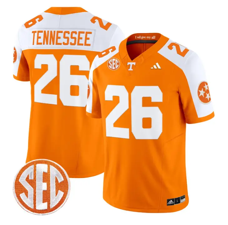 Tennessee Jersey #26 Tennessee Vols 2026 Vapor Limited Stitched by My Store NCAA Football Jerseys