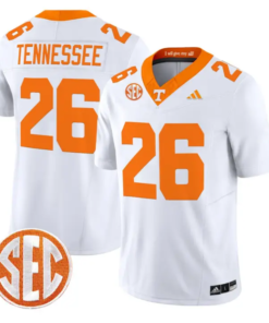Tennessee Jersey #26 Tennessee Vols 2026 Vapor Limited Stitched by My Store NCAA Football Jerseys