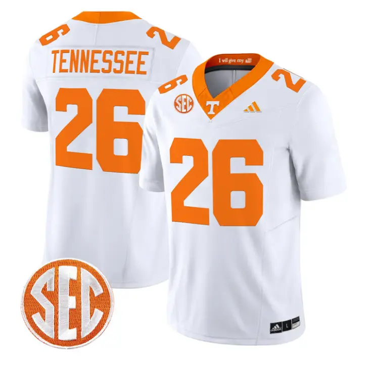 Tennessee Jersey #26 Tennessee Vols 2026 Vapor Limited Stitched by My Store NCAA Football Jerseys