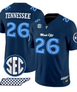 Tennessee Jersey #26 Tennessee Vols Music City Edition Limited Stitched by My Store NCAA Football Jerseys