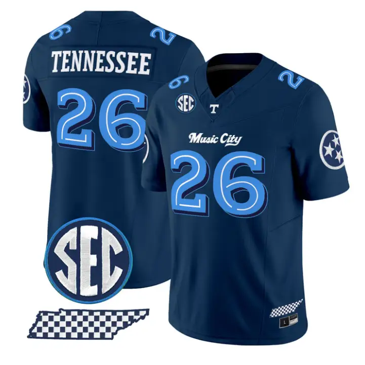 Tennessee Jersey #26 Tennessee Vols Music City Edition Limited Stitched by My Store NCAA Football Jerseys