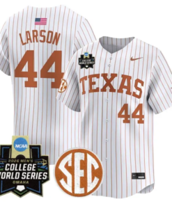 Texas Orange Jersey #44 Texas Longhorns 2026 World Series Stitched by My Store