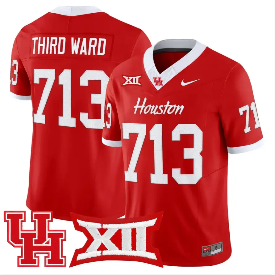 Third Ward Jersey #713 Houston Cougars 2026 Vapor Limited Stitched by My Store NCAA Football Jerseys