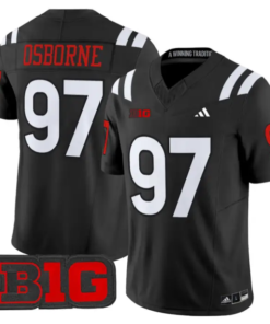 Tom Osborne Jersey #97 Nebraska Cornhuskers 2026 Vapor Stitched by My Store NCAA Football Jerseys