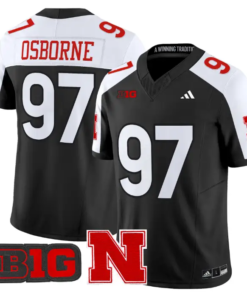 Tom Osborne Jersey #97 Nebraska Cornhuskers 2026 Vapor Stitched by My Store NCAA Football Jerseys