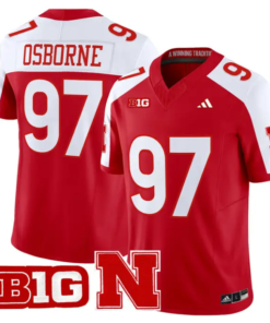 Tom Osborne Jersey #97 Nebraska Cornhuskers 2026 Vapor Stitched by My Store NCAA Football Jerseys