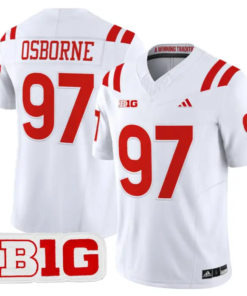 Tom Osborne Jersey #97 Nebraska Cornhuskers 2026 Vapor Stitched by My Store NCAA Football Jerseys