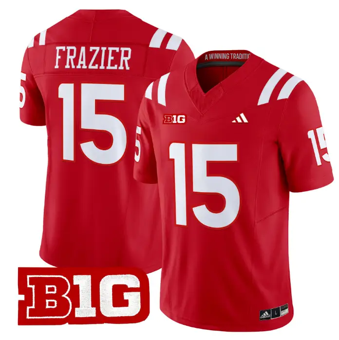Tommie Frazier Jersey #15 Nebraska Cornhuskers 2026 Vapor Stitched by My Store NCAA Football Jerseys