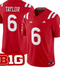 Trae Taylor Jersey #6 Nebraska Cornhuskers 2026 Vapor Limited Stitched by My Store NCAA Football Jerseys