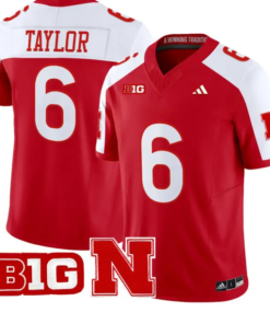 Trae Taylor Jersey #6 Nebraska Cornhuskers 2026 Vapor Limited Stitched by My Store NCAA Football Jerseys