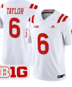 Trae Taylor Jersey #6 Nebraska Cornhuskers 2026 Vapor Limited Stitched by My Store NCAA Football Jerseys