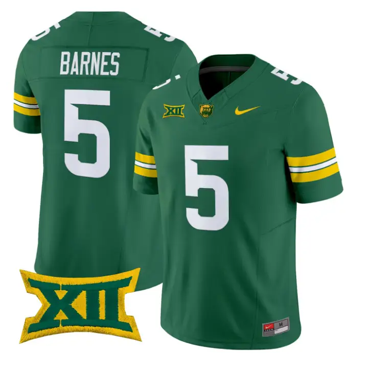 Travion Barnes Jersey #5 Baylor Bears 2026 Vapor Limited Stitched by My Store NCAA Football Jerseys