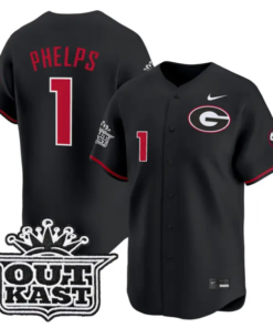 Tre Phelps Jersey #1 Georgia Bulldogs Baseball 2026 Outkast Stitched by My Store