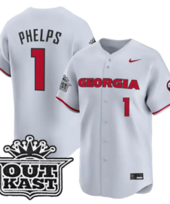 Tre Phelps Jersey #1 Georgia Bulldogs Baseball 2026 Outkast Stitched by My Store