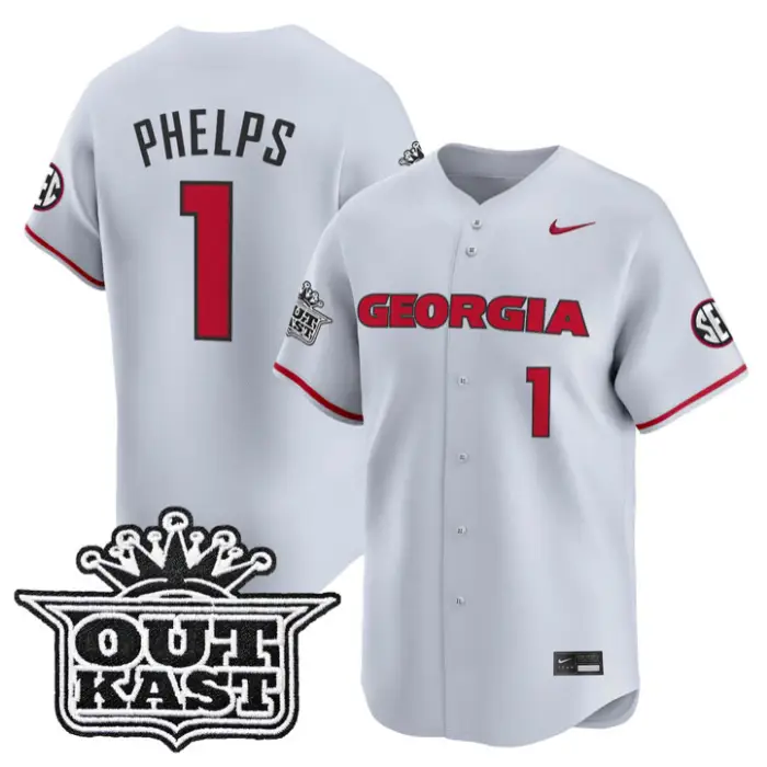 Tre Phelps Jersey #1 Georgia Bulldogs Baseball 2026 Outkast Stitched by My Store