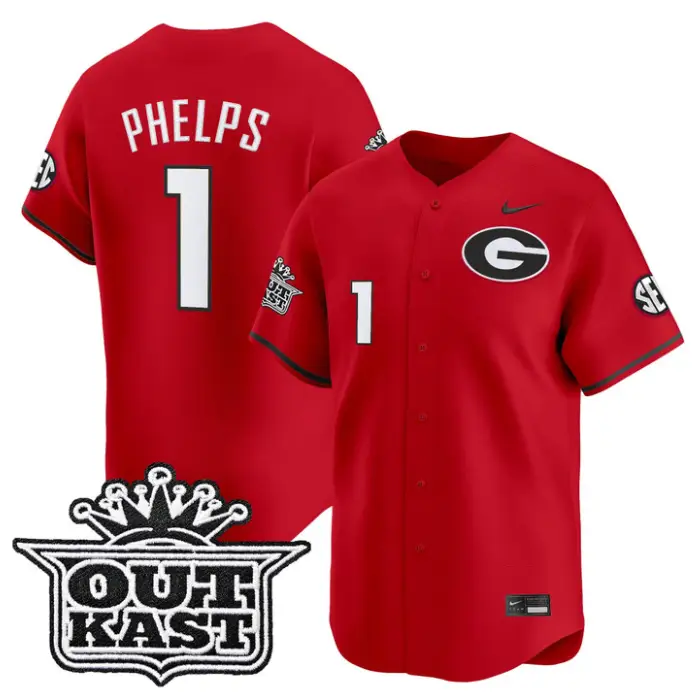 Tre Phelps Jersey #1 Georgia Bulldogs Baseball 2026 Outkast Stitched by My Store